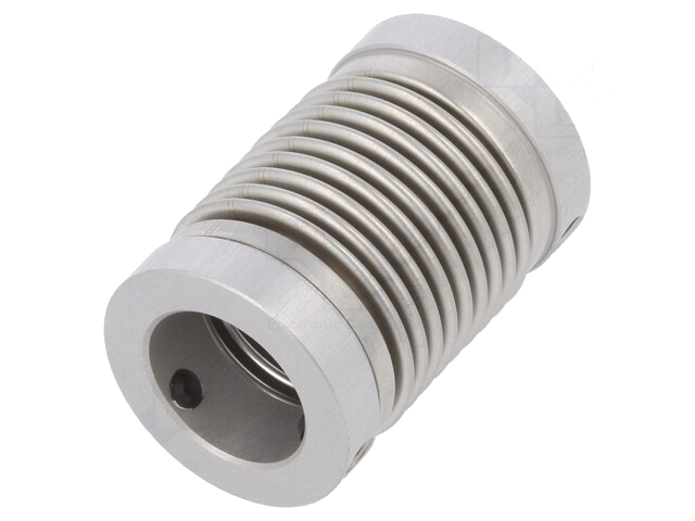 Koppeling; Ø1: 12mm; Ø2: 12mm; aluminium,roestvrij staal Koppeling; Ø1: 12mm; Ø2: 12mm; aluminium,roestvrij staal